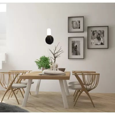 Designové nástěnné LED osvětlení SAKAI - 5,4W, 3000K (teplá bílá), přírodní dřevo / černá