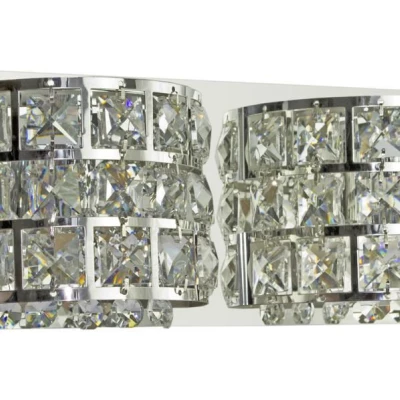 Moderní nástěnné osvětlení SATURN - 2xG9, 40W, chromované / čiré