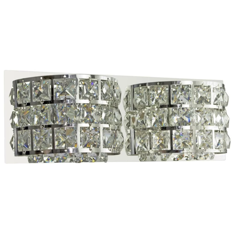 Moderní nástěnné osvětlení SATURN - 2xG9, 40W, chromované / čiré