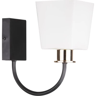 Moderní nástěnné osvětlení SCHUBERT - 1xE27, 40W, černé / bílé