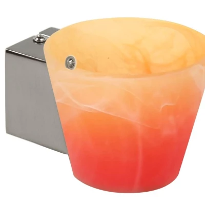 Nástěnné moderní svítidlo SIMONET - 1xG9, 40W, stříbrné / oranžovožluté