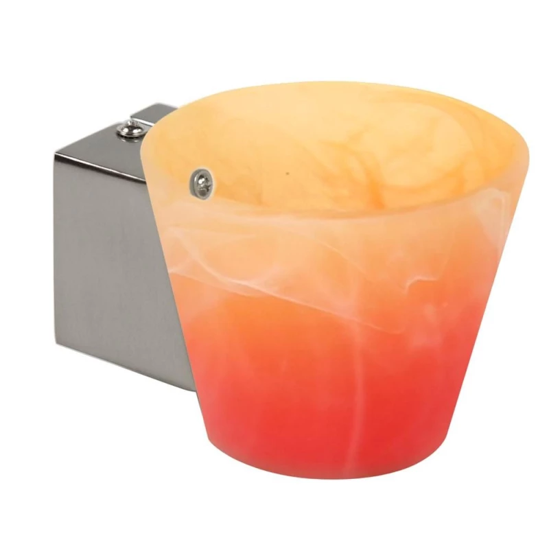 Nástěnné moderní svítidlo SIMONET - 1xG9, 40W, stříbrné / oranžovožluté