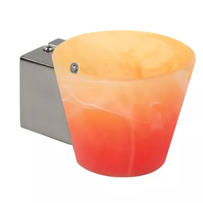 Nástěnné moderní svítidlo SIMONET - 1xG9, 40W, stříbrné / oranžovožluté