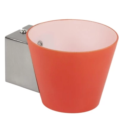 Nástěnné moderní svítidlo SIMONET - 1xG9, 40W, stříbrné / oranžové