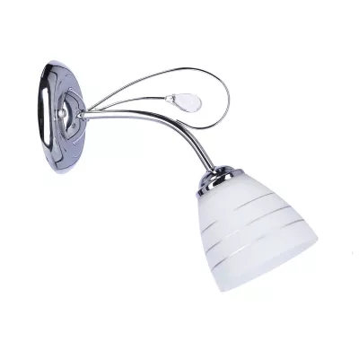Nástěnné osvětlení SIMPLI - 1xE27, 40W, chromované / bílé