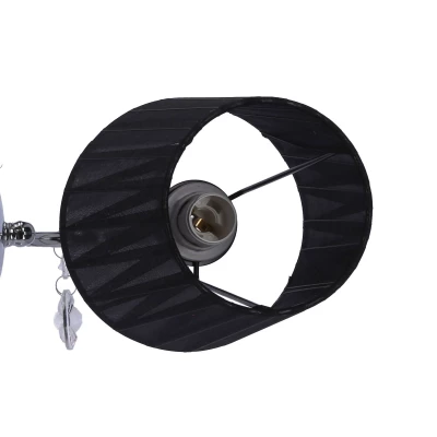 Nástěnné osvětlení v glamour stylu SORENTO - 1xE14, 40W, chromované / černé