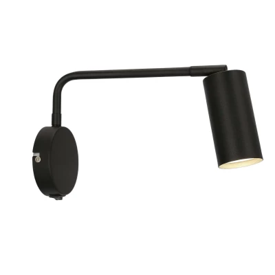 Nástěnná lampa k posteli TINA - 1xGU10, 15W, černá