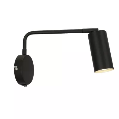 Nástěnná lampa k posteli TINA - 1xGU10, 15W, černá