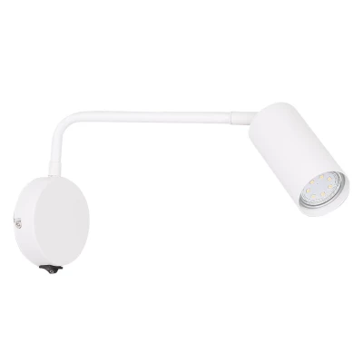Nástěnná lampa k posteli TINA - 1xGU10, 15W, bílá