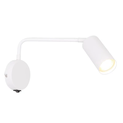 Nástěnná lampa k posteli TINA - 1xGU10, 15W, bílá