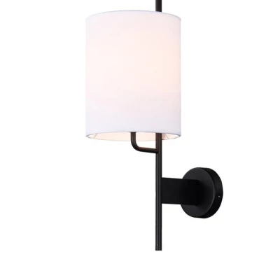 Moderní nástěnná lampa TOKYO - 1xE27, 40W, černá / bílá