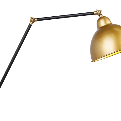 Čtecí lampa s ramenem TRUCK - 1xE27, 40W, černá / zlatá