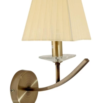 Nástěnná lampa VALENCIA - 1xE14, 40W, patina / béžová