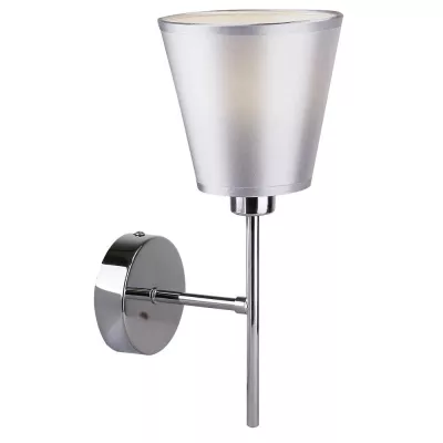 Moderní nástěnné osvětlení VOX - 1xE14, 40W, chromované / stříbrné
