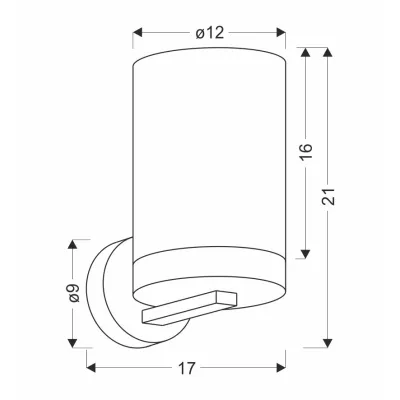 Nástěnné osvětlení WELS - 1xE27, 40W, černé / hnědé / kouřové sklo
