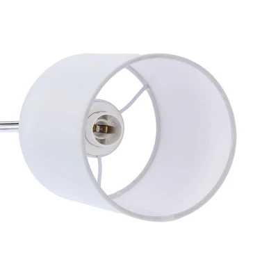 Nástěnné moderní osvětlení YAN - 1xE14, 40W, chromované / bílé