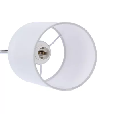 Nástěnné moderní osvětlení YAN - 1xE14, 40W, chromované / bílé