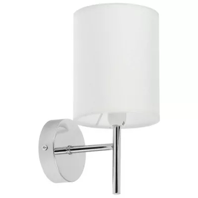 Nástěnné moderní osvětlení YAN - 1xE14, 40W, chromované / bílé