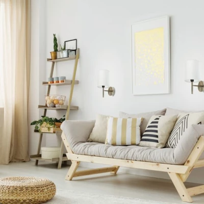 Nástěnné moderní osvětlení YAN - 1xE14, 40W, patina / bílé