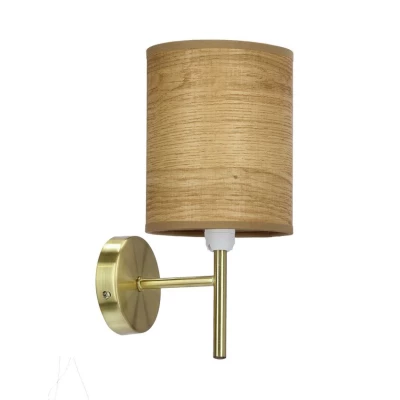 Nástěnné moderní osvětlení YAN - 1xE14, 40W, patina / ořech