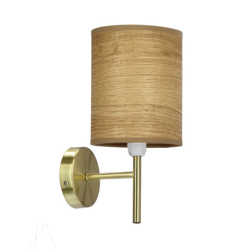 Nástěnné moderní osvětlení YAN - 1xE14, 40W, patina / ořech