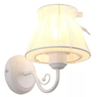 Nástěnné osvětlení v provence stylu ZEFIR - 1xE27, 40W, bílé