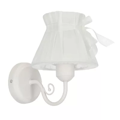 Nástěnné osvětlení v provence stylu ZEFIR - 1xE27, 40W, bílé