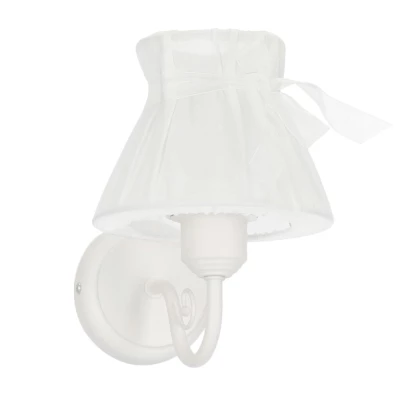 Nástěnné osvětlení v provence stylu ZEFIR - 1xE27, 40W, bílé