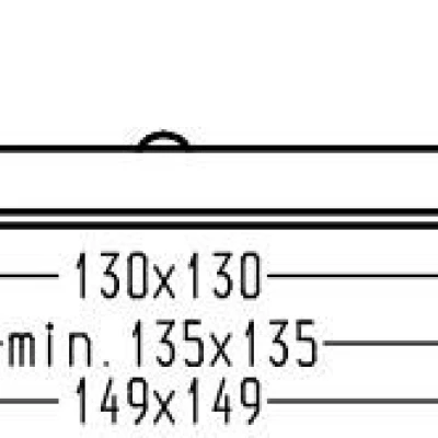 Zápustné LED stropní osvětlení ACTON - 9W, 4000K (denní bílá), 14,9x14,9cm, hranaté, bílé