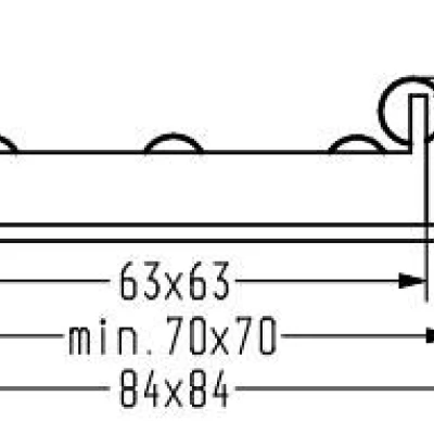 Zápustné LED stropní osvětlení ACTON - 3W, 4000K (denní bílá), 8,4x8,4cm, hranaté, bílé