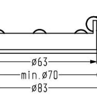 Zápustné LED stropní osvětlení ACTON - 3W, 6500K (studená bílá), 8,3cm, kulaté, bílé