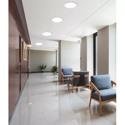 Vestavný kulatý LED panel BEALS - 9W, 6500K (studená bílá), 17cm, bílý