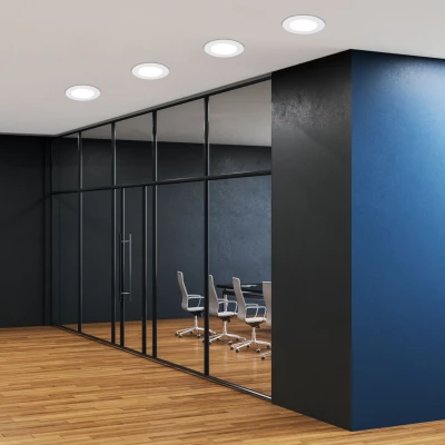 Vestavný kulatý LED panel BEALS - 3W, 6500K (studená bílá), 12cm, bílý