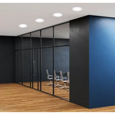 Vestavný kulatý LED panel BEALS - 3W, 6500K (studená bílá), 12cm, bílý