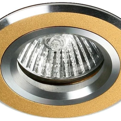 Moderní podhledové osvětlení BELLINGHEM - 1xGU5,3, MR16, 50W, kulaté, hliník / zlaté