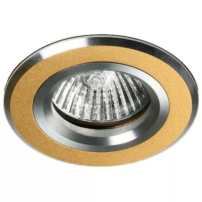 Moderní podhledové osvětlení BELLINGHEM - 1xGU5,3, MR16, 50W, kulaté, hliník / zlaté