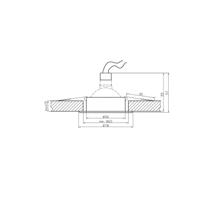 Moderní podhledové osvětlení BELLINGHEM - 1xGU5,3, MR16, 50W, kulaté, hliník / zlaté
