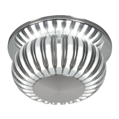 Stropní LED zápustné kulaté osvětlení BLAINE - 3W, 6500K (studená bílá), 9,2cm, hliník