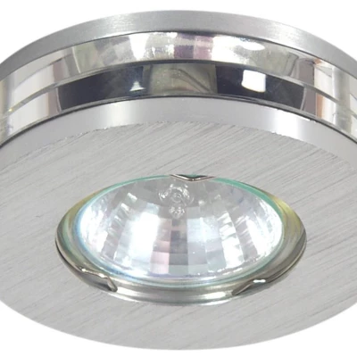 Stropní kulaté vestavné svítidlo BRIDGEPORT - 1xGU5,3, MR16, 50W, stříbrné