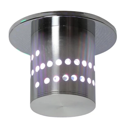 Stropní podhledové LED svítidlo BURIEN - 3W, RGB, kulaté, hliník