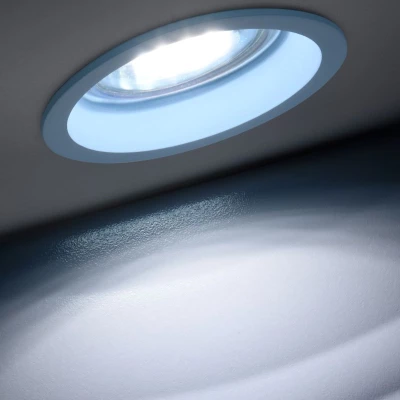 Podhledové stropní kulaté osvětlení CAMAS - 1xGU10, 35W, modré