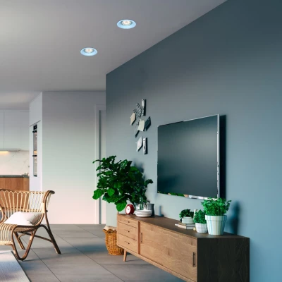 Podhledové stropní kulaté osvětlení CAMAS - 1xGU10, 35W, modré