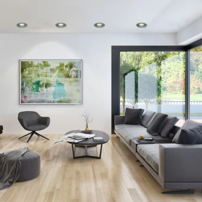 Podhledové stropní kulaté osvětlení CAMAS - 1xGU10, 35W, zelené