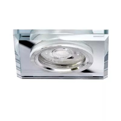 Set 3x stropní podhledové osvětlení COLFAX - 3xGU10, 50W, hranatý / čirý