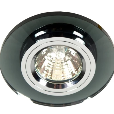 Stropní kulaté vestavné osvětlení COLVILLE - 1xGU5,3, MR16, 50W, černé