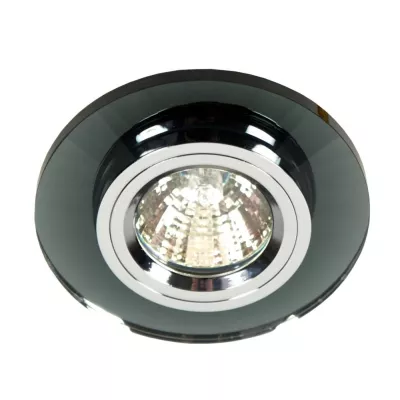 Stropní kulaté vestavné osvětlení COLVILLE - 1xGU5,3, MR16, 50W, černé