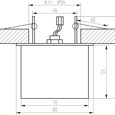 Hranaté stropní podhledové osvětlení DEMNI - 1xG9, 40W, bílé