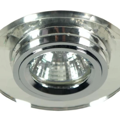 Stropní kulaté zápustné osvětlení DUVALL - 1xGU5,3, MR16, 50W, čiré