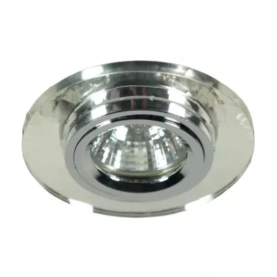 Stropní kulaté zápustné osvětlení DUVALL - 1xGU5,3, MR16, 50W, čiré