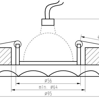 Stropní podhledové osvětlení EDMONDS - 1xGU5,3, MR16, 50W, kulaté, různobarvené